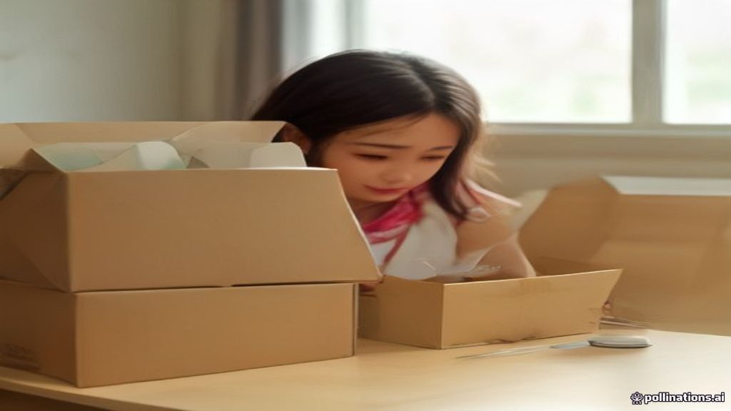 Vendedora de productos artesanales empaquetando un pedido y subiendo el número de seguimiento para cumplir con los estándares de envío de Etsy en 2026.